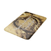 ホームはどこにいてもYou引用文サンド描ハート バスマット (アングル)