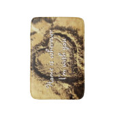 ホームはどこにいてもYou引用文サンド描ハート バスマット (正面縦)