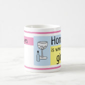 ホームはジン、ジンとトニック、あなたの名前である コーヒーマグカップ (中央)