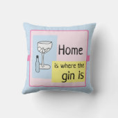 ホームはジン、ジンとトニック クッション (裏面)