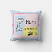ホームはジン、ジンとトニック クッション (正面)