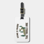 ホームはトレイルがハイキングしている場所 ラゲッジタグ (正面縦)
