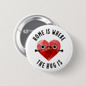 ホームはハグがハートパおもしろいン 缶バッジ (正面&裏面)