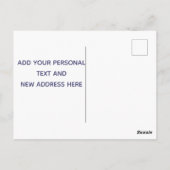 ホームはハートがある場所 – テキサス州に移動 ポストカード (裏面)