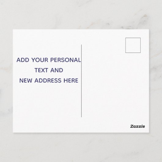 ホームはハートがある場所 – テキサス州に移動 ポストカード (裏面)