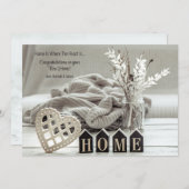 ホームはハートがカード 招待状 (正面/裏面)