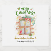 ホームはハートが不動産仲介業者マーケティング スパークリングワインラベル (シングルラベル)