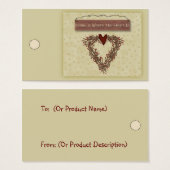 ホームはハートのつるラベル (正面&裏面)