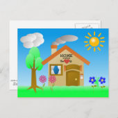 ホームはハート ポストカード (正面/裏面)