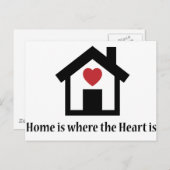 ホームはハート ポストカード (正面/裏面)