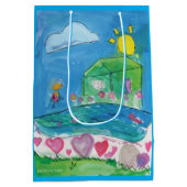 ホームはハート ミディアムペーパーバッグ (裏面)