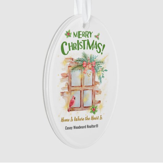 ホームはハート | 実在不動産 オーナメント (正面)