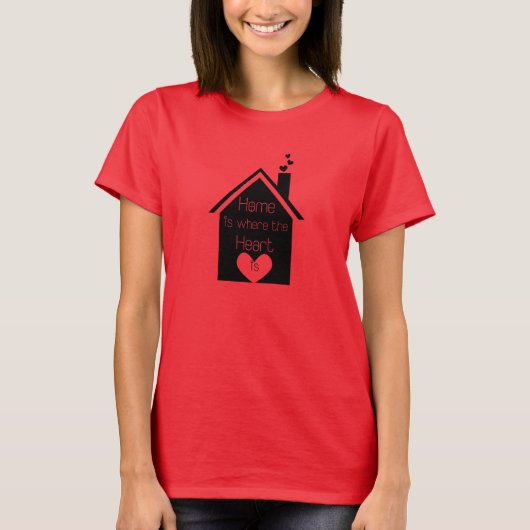 ホームはハート Tシャツ (正面)
