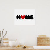 ホームはポスターのハート ポスター (キッチン)