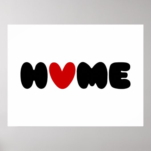 ホームはポスターのハート ポスター (正面)