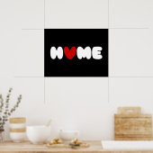 ホームはポスターのハート ポスター (キッチン)