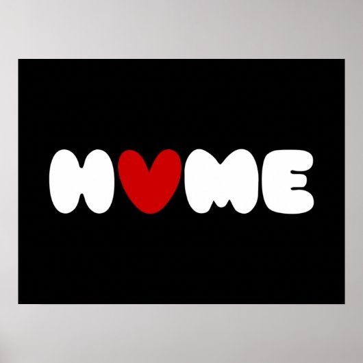 ホームはポスターのハート ポスター (正面)