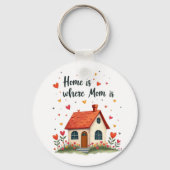 ホームはママがいる場所 – 愛しい心の母の日 キーホルダー (裏面)