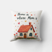 ホームはママがいる場所 – 愛しい心の母の日 クッション (裏面)