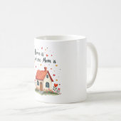 ホームはママがいる場所 – 愛しい心の母の日 コーヒーマグカップ (正面右)