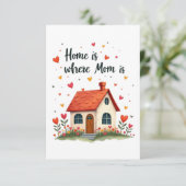 ホームはママがいる場所 – 愛しい心の母の日 サンキューカード (スタンド正面)