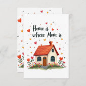 ホームはママがいる場所 – 愛しい心の母の日 サンキューカード (正面/裏面)