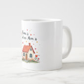 ホームはママがいる場所 – 愛しい心の母の日 ジャンボコーヒーマグカップ (正面右)