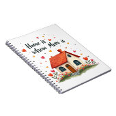 ホームはママがいる場所 – 愛しい心の母の日 ノートブック (右側)