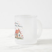 ホームはママがいる場所 – 愛しい心の母の日 フロストグラスマグカップ (正面右)