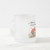 ホームはママがいる場所 – 愛しい心の母の日 フロストグラスマグカップ (正面左)