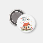 ホームはママがいる場所 – 愛しい心の母の日 マグネット (正面/裏面)