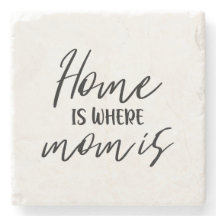 ホームはママがタイポグラフィ引用文 ミニマル