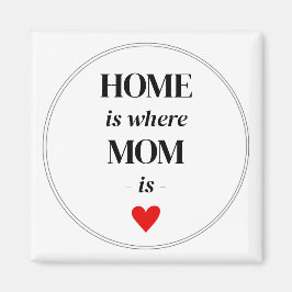 ホームはママがマグネットシンプルかわいいギフト マグネット