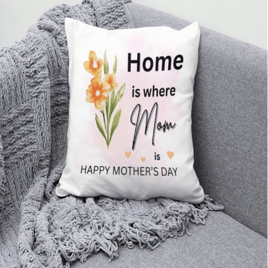ホームはママが枕である場所 – フローラ母の日 クッション