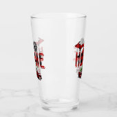 ホームはミシガン | Buffalo Plaidトラック |コンパス タンブラーグラス (左)