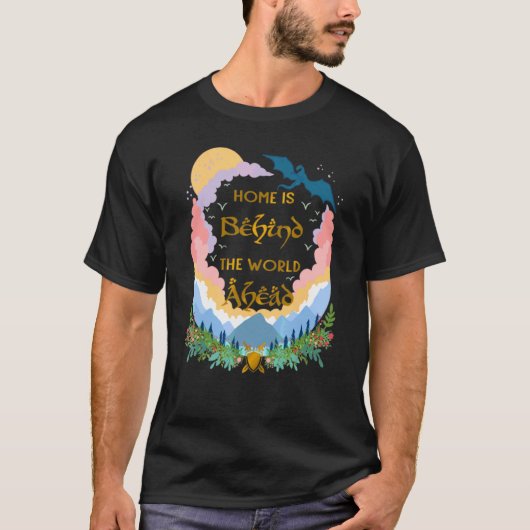 ホームは世界の先にあり 花のTシャツ Tシャツ (正面)