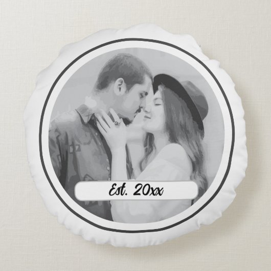 ホームは写真の枕 ラウンドクッション (裏面)