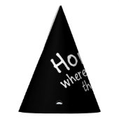 ホームは前部印刷がブラックパーティーハットである パーティーハット (左)