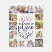 ホームは場所ではない感じの写真 フリースブランケット (正面)