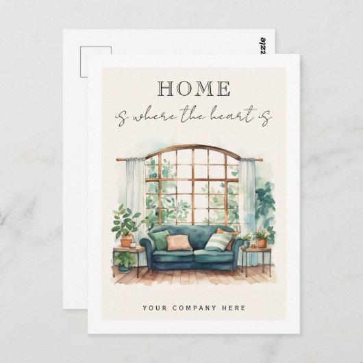 ホームは場所ハートコージーリアルティ ポストカード (正面/裏面)