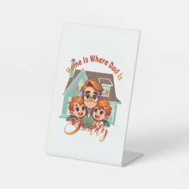 ホームは場所パパ – 父の日の贈り物アイディア 台座サイン