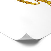 ホームは引用文金フェイク箔 ポスター (角)