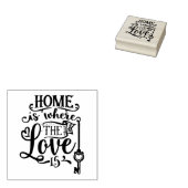 ホームは愛が引用文 ラバースタンプ (押印)