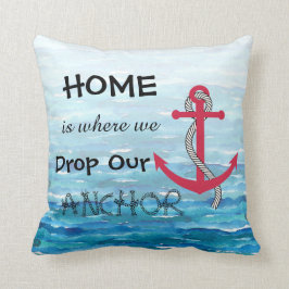 ホームは我々がドロップするいかり装飾用クッション クッション