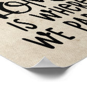 ホームは我々が駐車するキャンピングカンパーデコール ポスター (角)