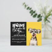 ホームは犬がいる場所 – 動く発表 案内ポストカード (スタンド正面)