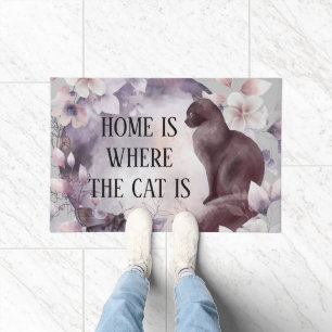 ホームは猫が可愛い引用文 ドアマット