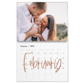 ホームは私たちの幸せな場所の水の色の葉写真 カレンダー (2月 2026)