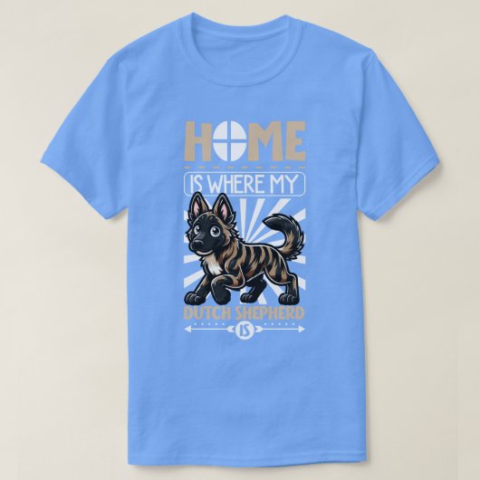 ホームは私のオランダシェパード Tシャツ (デザイン正面)