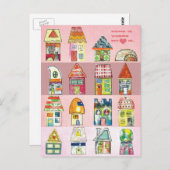 「ホームは私のハートがある」はがき ポストカード (正面/裏面)